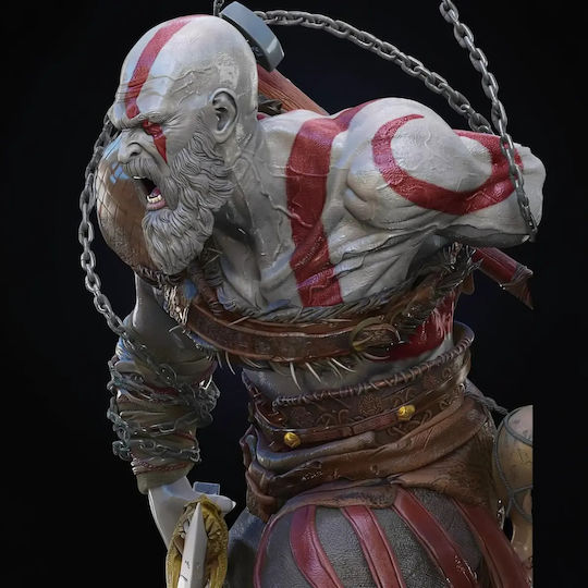 Фигура Kratos Action Pose Богът на войната 3d Печатана Фигурка 3d Печат-15 2 См 1:12