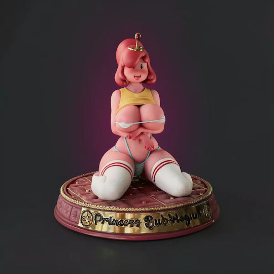 Φιγούρα Princess Bubblegum Thicc Version 3d Printing Model Super Mario 3d Εκτυπωμένη-7 6 Cm 1:24