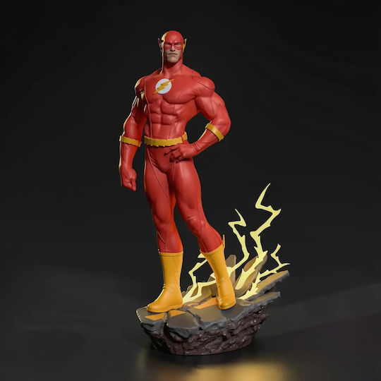 Фигура Flash Barry Allen 3d 3d Принтирана 7 6 См 1:24