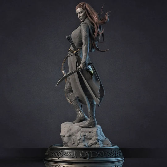 Figurină Tauriel Evangeline Lilly Model 3D Din Hobbit 3D Tipărită 7 6 Cm 1:24