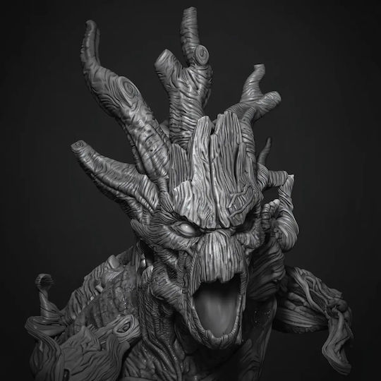 Groot Comics Bust 3D Printed Figure 7.6 Cm 1:24