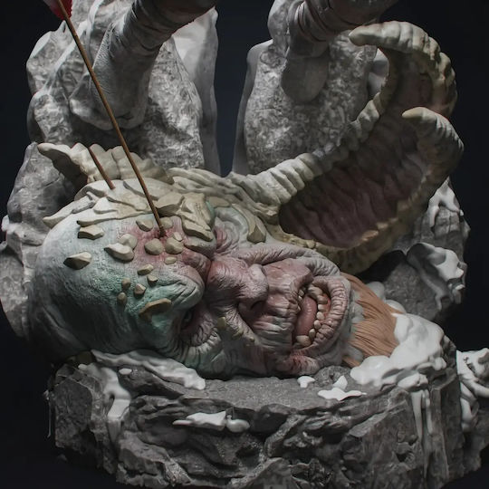 Kratos Figure His Axe God War 3D Printed 7 6 Cm 1:24