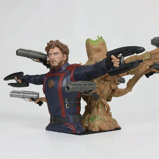 Figure Star Lord Groot From Guardian Galaxy 3D Printed 15.2 Cm 1:12