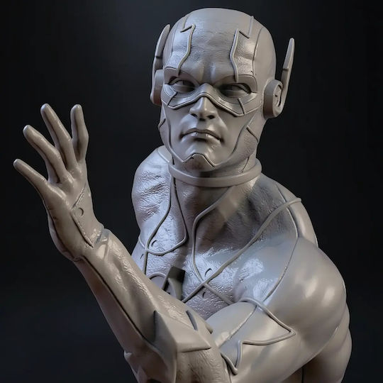 Φιγούρα Flash V2 From Dc 3d Εκτυπωμένη-7 6 Cm 1:24