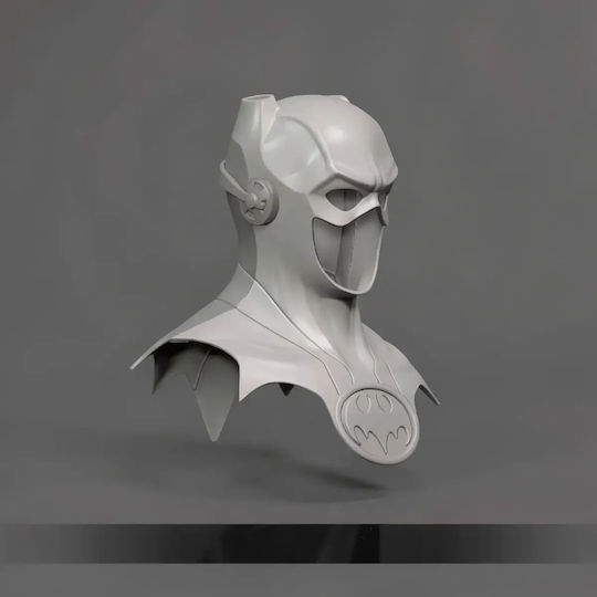 Cosplay Figure Bat Flash Helmet 3D Printed 7 6 Cm 1:24