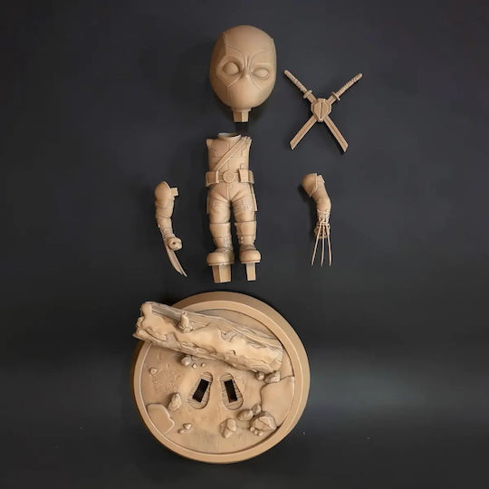 Φιγούρα Deadpool Claw Chibi 3d Εκτυπωμένη-7 6 Cm 1:24