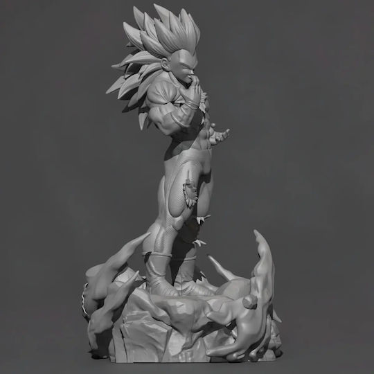 Figurină Vegeta Ssj3 Stând V2 Dragon Ball 3d Tipărită 11 4 Cm 1:16