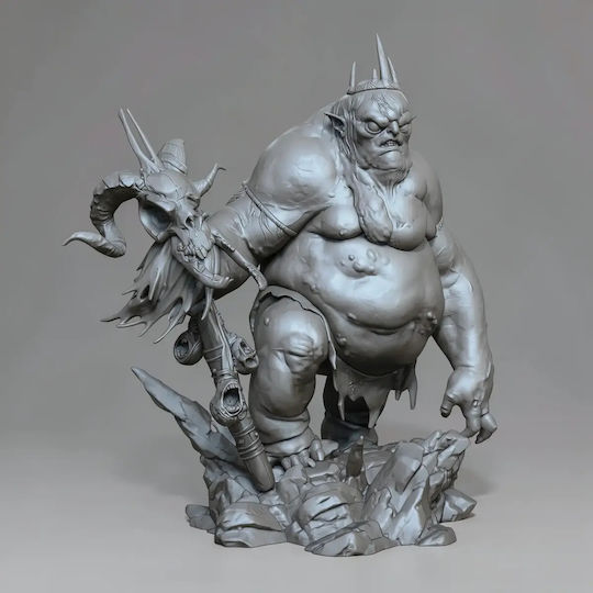 Фигура Goblin King От Hobbit 3D Принтирана 20 См 1:8