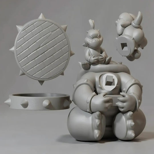 Figurină Bowser Bowser Din Super Mario 3D Tipărită 7 6 Cm 1:24