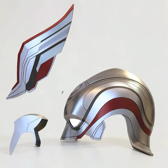 Cosplay Figur Mighty Thor Helm V2 3D Gedruckt-7 6 Cm 1:24