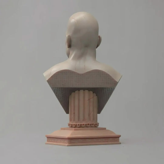 Figurină Kratos God War Bust Model 3D Sculptură 3D Tipărită 7 6 Cm 1:24