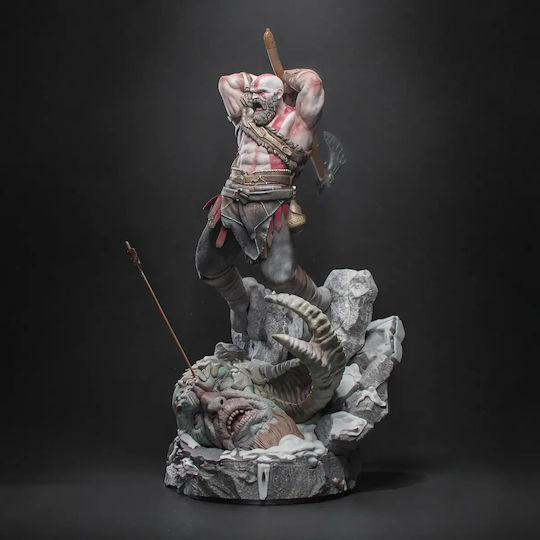 Figurină Kratos Cu Topor God Of War 3D Tipărită 15 2 Cm 1:12