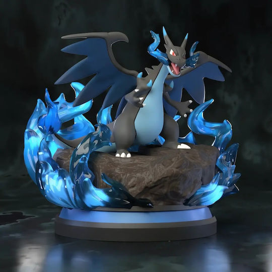 Figurină Mega Charizard Pokemon Pregătită Pentru Imprimare 3D 20 Cm 1:8