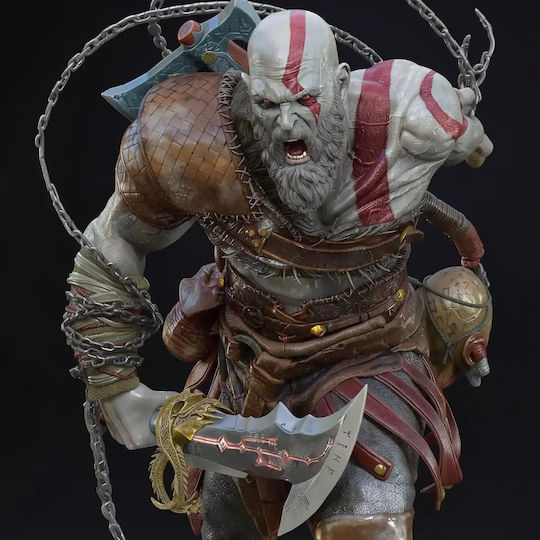 Figurină Kratos Poziție De Acțiune God Of War Figurina 3D Tipărită 3D 11 4 Cm 1:16