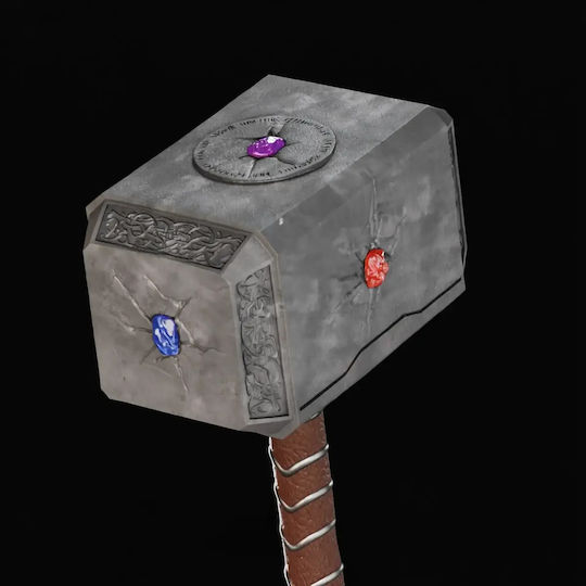 Figure Cosplay Infinity Hammer Mjolnir Thor Hammer Wearable 3D Printed 20 Cm 1:8