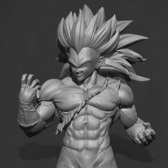 Φιγούρα Vegeta Ssj3 Standing V2 Dragonball 3d Εκτυπωμένη-15 2 Cm 1:12