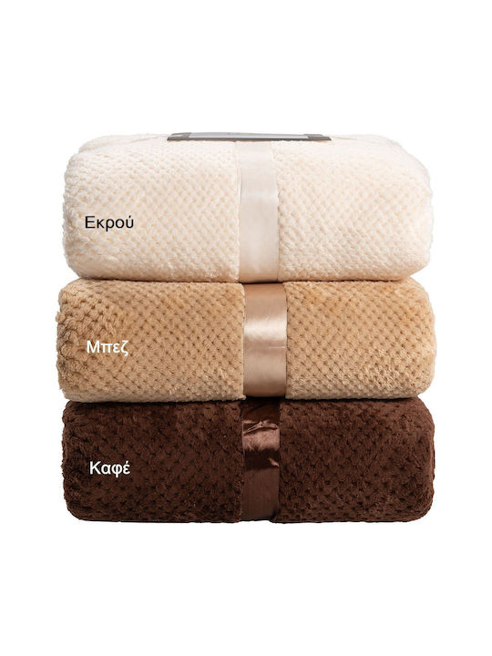 Beauty Home Fleece Blanket Extra Double 220x240cm Grey