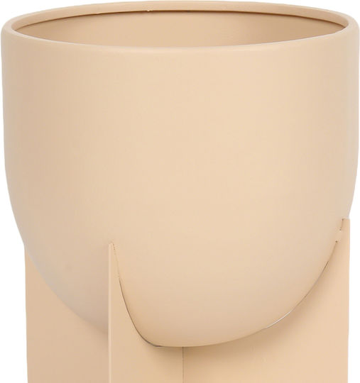 InTheBox Plant Pot Metal Beige