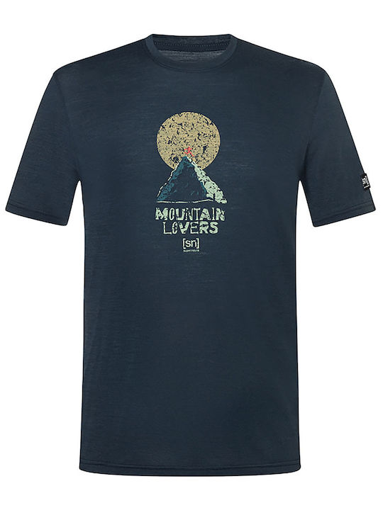 Kurzarm Herrenbluse Marineblau