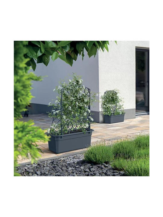 Prosperplast Planter Box Plastic Gray 580cm.