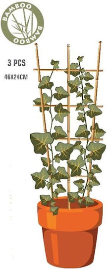 Στήριξης Φυτού Bamboo Βάσεις Γλάστρας 3τμχ