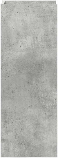 vidaXL Pflanzenturm Holz Grau 30x30x80cm