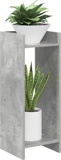 vidaXL Pflanzenturm Holz Grau 30x30x80cm