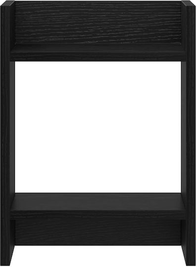 vidaXL Wooden Black Plant Towers 30x30x40 cm 2 Pieces