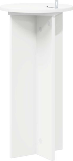 vidaXL Wooden Plant Towers White 29.5x29.5x60cm 2 Pieces