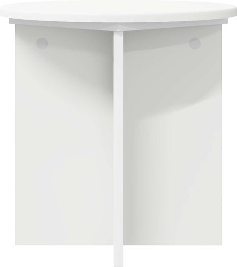 vidaXL Wooden Plant Towers White 40x40x40cm 2 Pieces