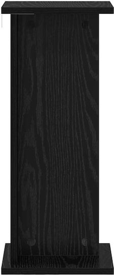 vidaXL Ανθοστήλες Ξύλινες Μαύρες 25x25.5x60.5εκ. 2τμχ