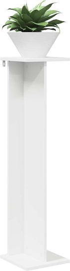 vidaXL Wooden White Plant Tower 25x25.5x100.5cm
