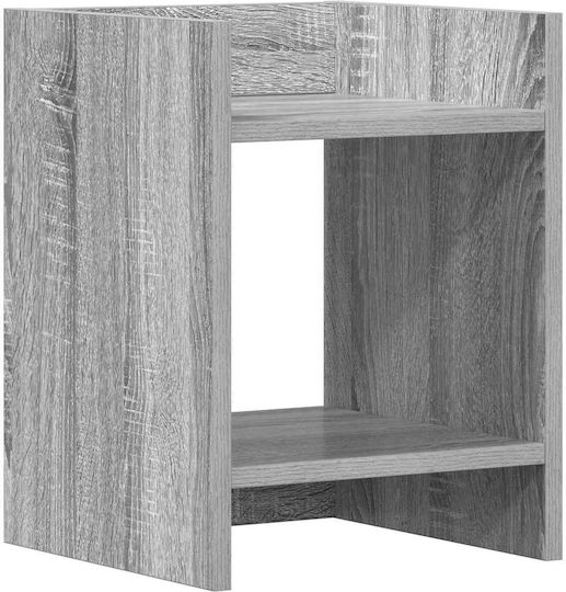 vidaXL Pflanzenturm Holz Grau 30x30x40cm