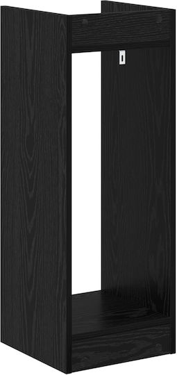 vidaXL Ανθοστήλες Ξύλινες Μαύρες 30x30x80εκ. 2τμχ