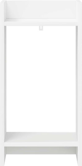 vidaXL Цветарник Дървен Бял 30x30x60см