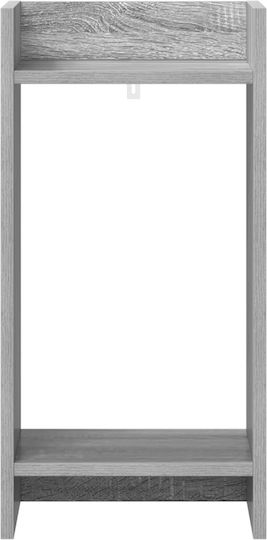 vidaXL Pflanzenturm Holz Grau 30x30x60cm