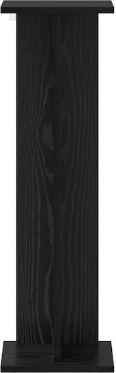 vidaXL Дървени Черни Цветарници 25x25.5x80.5см 2 броя