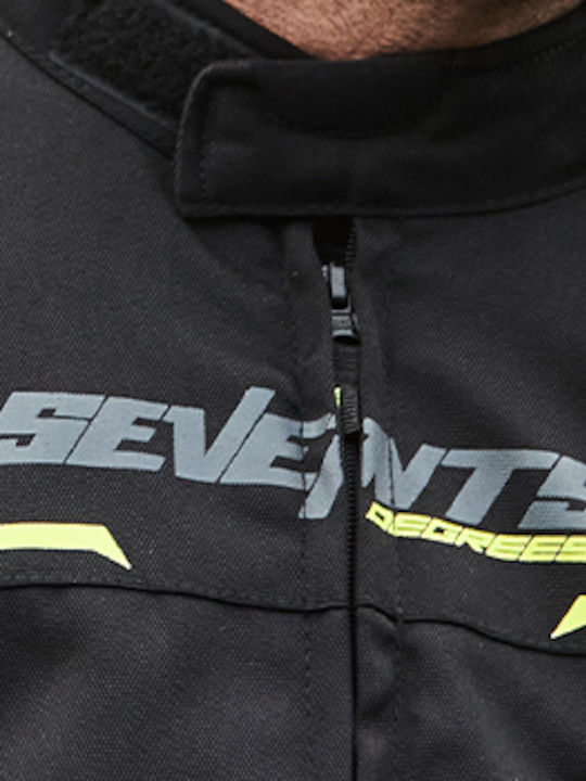 Seventy Degrees SD-JR65 Winter Men's Riding Jacket Waterproof Black/Fluorescent Yellow
