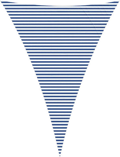 vidaXL Triangle Shade Sail Blue with PU Coating 7m