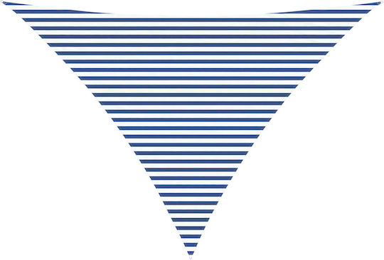 vidaXL Triangle Shade Sail Blue with PU Coating 5x6x6m