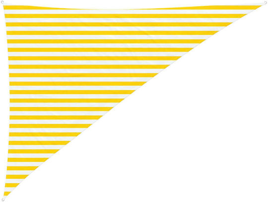 vidaXL Triangle Shade Sail White with PU Coating 4x5x5m