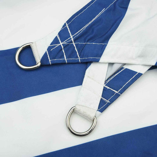 vidaXL Triangle Shade Sail Blue with PU Coating 2.5x3.5x3.5m