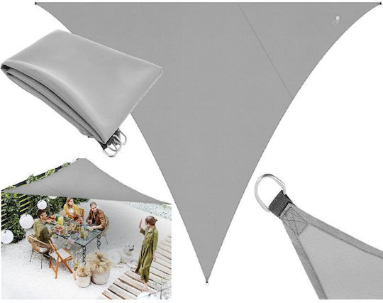Saska Garden Triangle Shade Sail Gray 3x3x2m