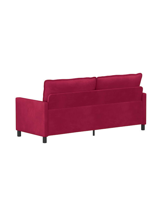 Doppelsitzer Samt Rotes Sofa 196x81x87.5cm