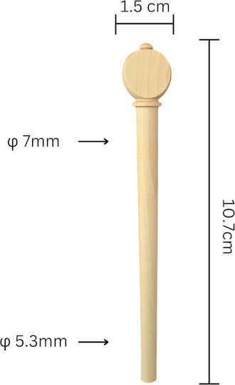 Tuning Peg for Traditional Instruments Maple