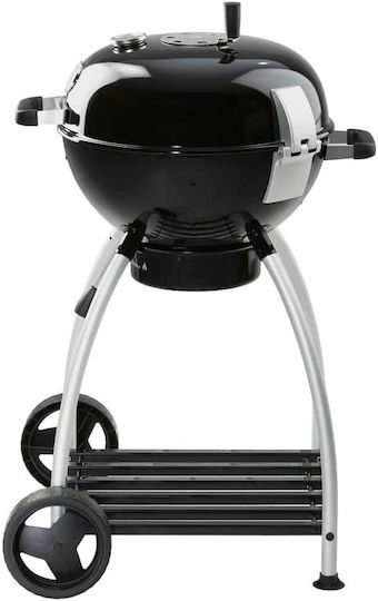 Rosle Rostfreier Stahl Tragbarer Holzkohlegrill Kessel Mit einem Deckel und Thermometer 50x50cm