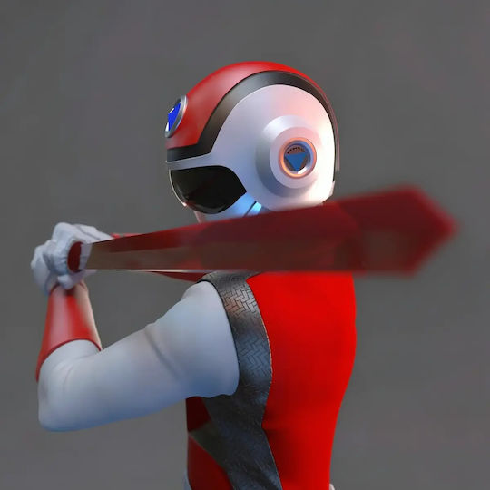 Фигура Choushinsei Flashman 3D Печатен Модел Червен Flash 3D Печатан 30 см 1:6