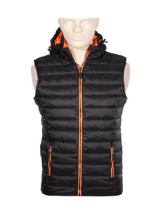 Fageo Arbeitsweste mit Kapuze Orange Schwarz/Orange