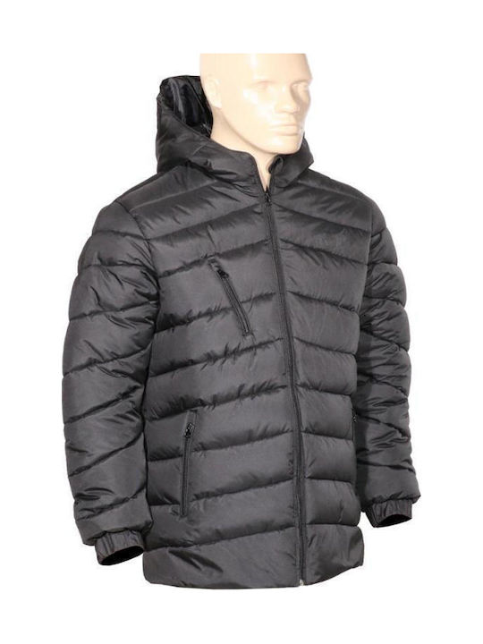 Kids Sports Coat with Lining & Hooded Black