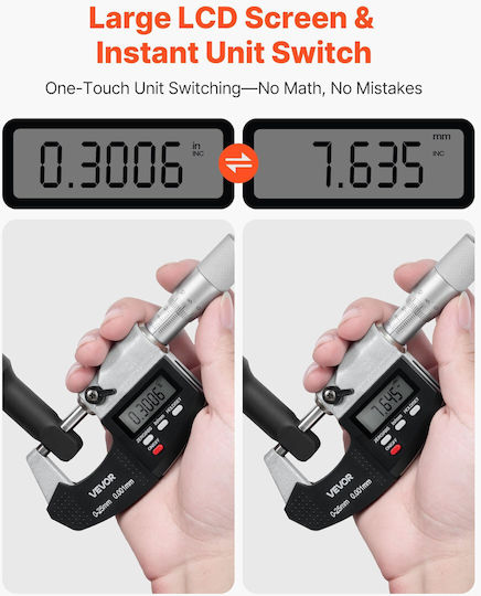 Vevor Digital Micrometer 0-25mm